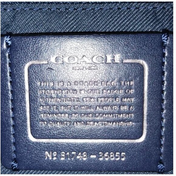 Coach Turnlock Edie Shoulder bag navy - Picture 6 of 6